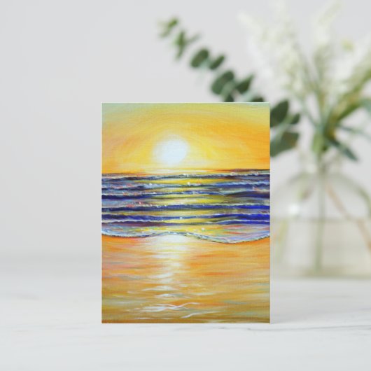 Silvestermalerei Feiertagspostkarte (Stehend Vorderseite)