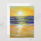 Silvestermalerei Feiertagspostkarte (Vorne/Hinten)