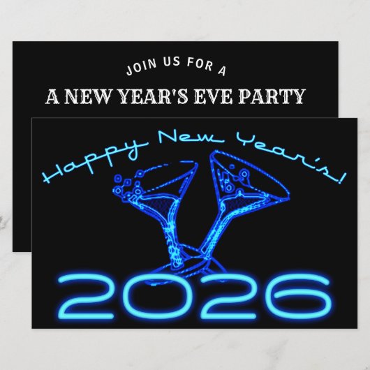 Silvesterparty 2026 mit Champagner (Vorne/Hinten)