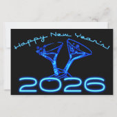 Silvesterparty 2026 mit Champagner (Vorderseite)
