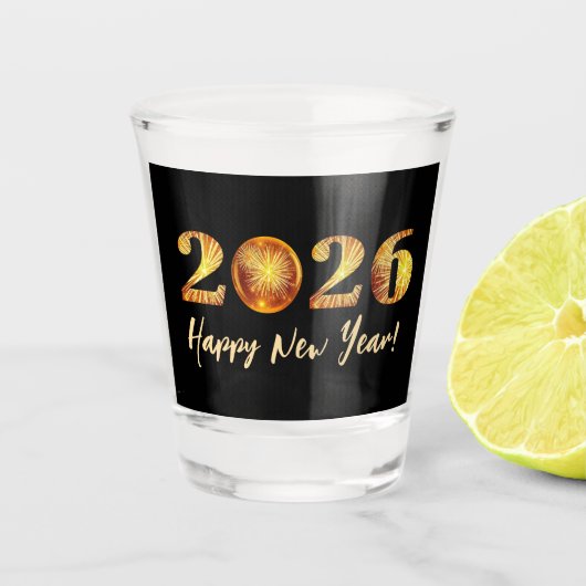 Silvesterparty 2026 schnapsglas (Vorderseite)