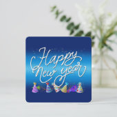 Silvesterparty Einladung (Stehend Vorderseite)