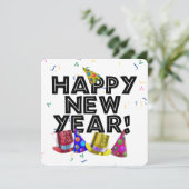 Silvesterparty Einladung (Stehend Vorderseite)