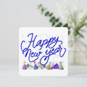 Silvesterparty Einladung (Stehend Vorderseite)