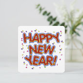 Silvesterparty Einladung (Stehend Vorderseite)