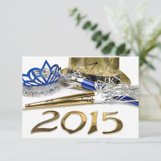 SilvesterParty Einladung 2015 (Stehend Vorderseite)