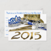 SilvesterParty Einladung 2015 (Vorne/Hinten)