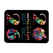 Silvesterparty-Einladung -Bunt- Magnet (Horizontal)