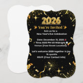 Silvesterparty-Einladung Einladung (Vorne/Hinten)