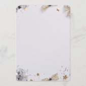 Silvesterparty-Einladung | Festliches Gold Einladung (Rückseite)