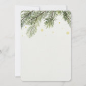 Silvesterparty-Einladung | Pine Branch Festlich Einladung (Rückseite)
