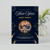 Silvesterparty Folieneinladung (Stehend vorne)