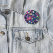 Silvesterparty Glitzer Sterne Button (Beispiel)