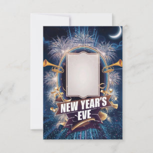 Silvesterparty-Leere Einladungskarte Einladung