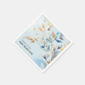 Silvesterparty mit Aquarell Serviette (Ecke)