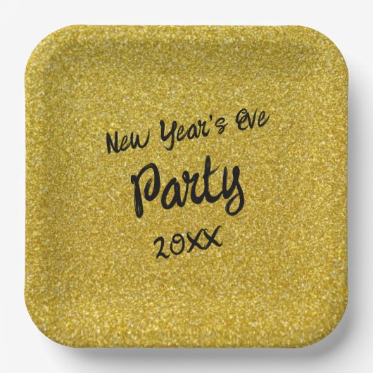 Silvesterparty Pappteller (Vorderseite)