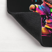 Silvesterparty Tanzende Katze Design  Mousepad (Ecke)