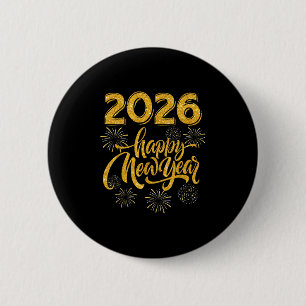 Silvesterpartybedarf 2026 Frohes Neues Jahr F Button