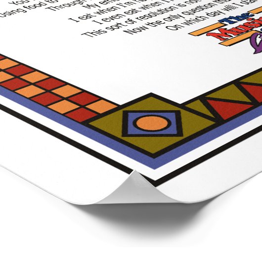 Silvesterresolution Poster (Ecke)