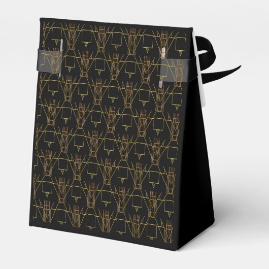 Silvesterschwarz in den 1920er Jahren Deko Geschenkschachtel (Rückseite)