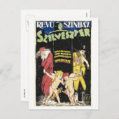 Silvesterüberprüfung, Ungarn 1920 Vintag Feiertagspostkarte (Vorne/Hinten)