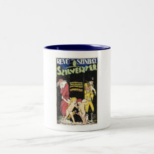 Silvesterüberprüfung, Ungarn 1920 Vintag Zweifarbige Tasse