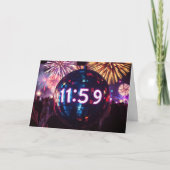 Silvesterzählung Feiertagskarte (Vorderseite)