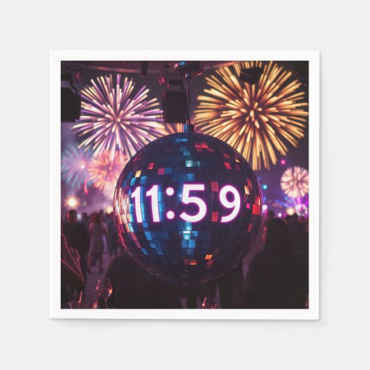 Silvesterzählung Serviette (Vorderseite)