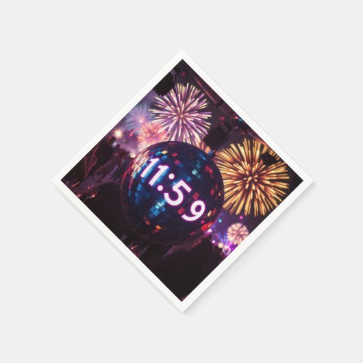 Silvesterzählung Serviette (Ecke)