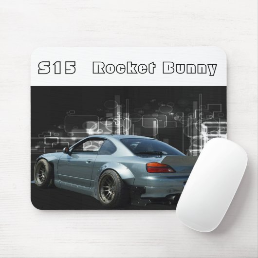 Silvia s15 Raketenhase Mousepad (Mit Mouse)