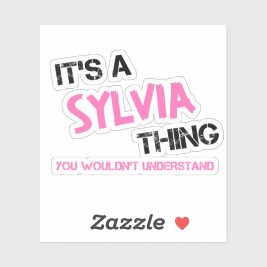 Silvia, was man nicht verstehen würde aufkleber (Blatt)