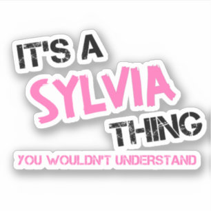 Silvia, was man nicht verstehen würde aufkleber