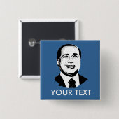 Silvio Berlusconi Button (Vorne & Hinten)