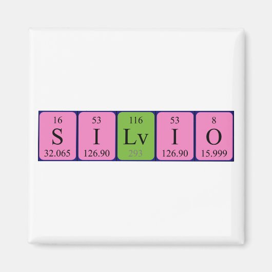 Silvio Periodenmagnet Magnet (Vorne)