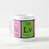 Silvio Periodenname Tasse (Vorderseite Links)
