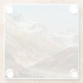 Silvretta Berglandschaft - Ignaz Dorn Glasuntersetzer (Rückseite)