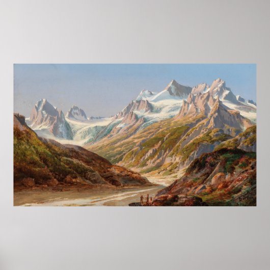 Silvretta Berglandschaft - Ignaz Dorn Poster (Vorne)