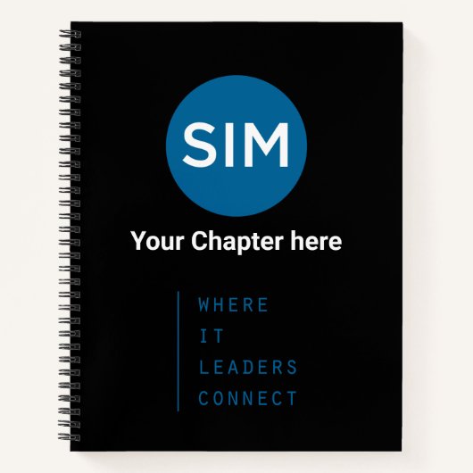 SIM auf Aquamarin Notizblock (Vorderseite)