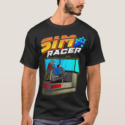 Sim Racer - Auto Racing and Driving Simulator Moti T-Shirt (Vorderseite)