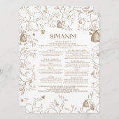 Simanim Card Einladung (Vorne/Hinten)