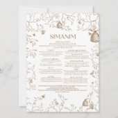 Simanim Card Einladung (Vorderseite)