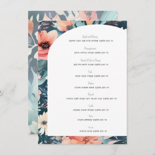 Simanimkarte Menükarte (Vorne/Hinten)