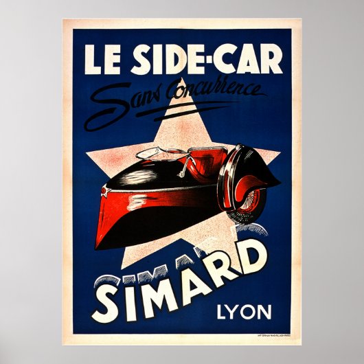 Simard - Le Side Car - Lyon Vintag Poster (Vorne)