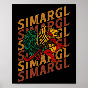 Simargl Heidentum Hund Nordische Abstammung Nation Poster