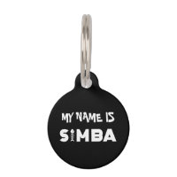 Simba Cat Pet ID Tag
