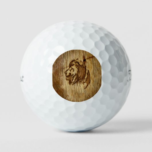 Simba Golf Balls von Daniel Duwa Artlove Golfball (Vorderseite)