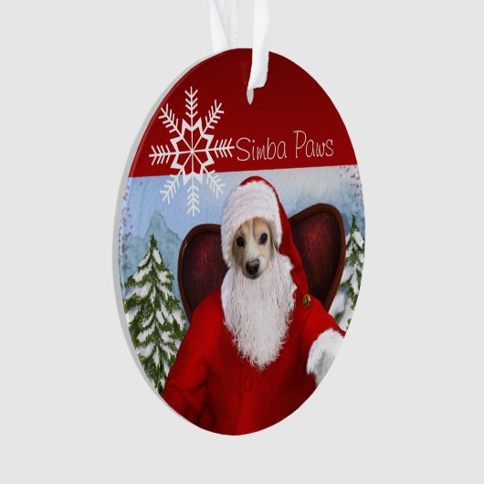 Simba Santa Ornament (Vorderseite)