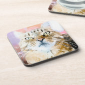 Simba the Striped King Getränkeuntersetzer (Linke Seite)