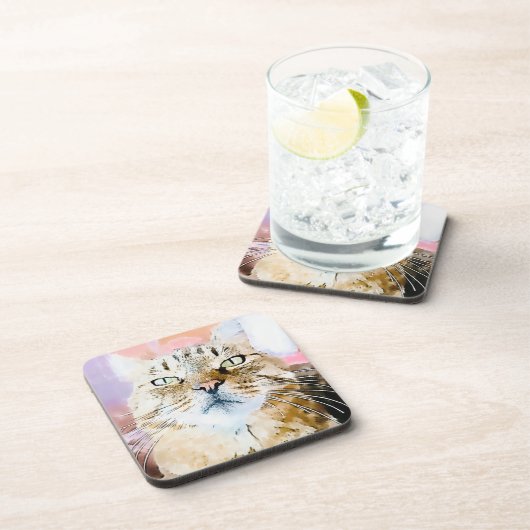 Simba the Striped King Getränkeuntersetzer (Rechte Seite)