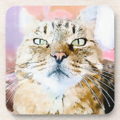 Simba the Striped King Getränkeuntersetzer (Vorderseite)